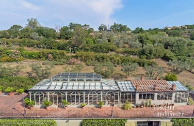 Landhaus kaufen Arezzo, Toskana, RIF 2993 Blick auf Orangerie