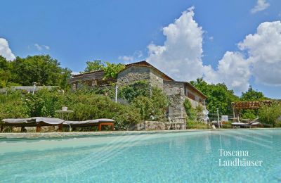 Landhaus kaufen Gaiole in Chianti, Toskana, RIF 3003 Pool und Rustico