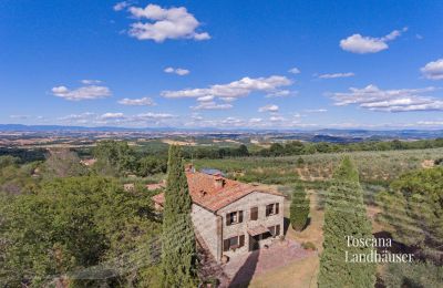 Bauernhaus kaufen Sarteano, Toskana, RIF 3009 Haus und Panoramablick