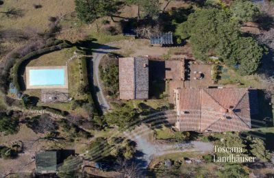 Landhaus kaufen Gaiole in Chianti, Toskana, RIF 3041 Blick von oben
