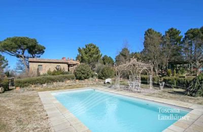 Landhaus kaufen Gaiole in Chianti, Toskana, RIF 3041 Pool und Gazzebo
