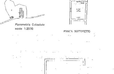 Landhaus kaufen Gaiole in Chianti, Toskana, RIF 3073 Grundriss DG und NG
