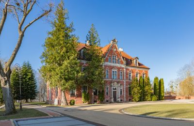 Schloss kaufen Leźno, Pałac w Leźnie 45, Pommern, Zufahrt