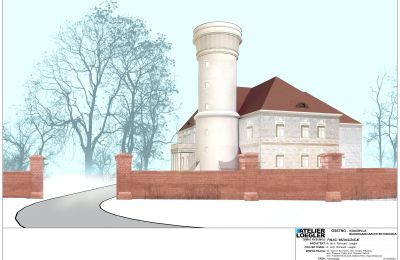 Schloss kaufen Osetno, Pałac w Osetnie, Niederschlesien, Visualisierung