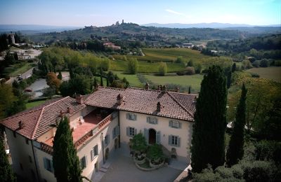 Historische Villa kaufen San Gimignano, Toskana,, Drohnenfoto