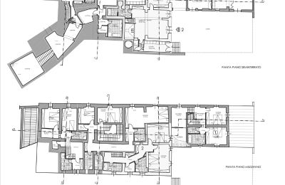 Historische Villa kaufen Siena, Toskana, RIF 2937 Grundriss Apt. 2 Souterrain und ZG