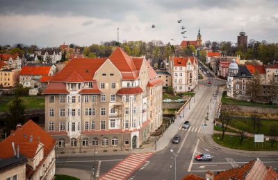 Historische Villa kaufen Dzierżoniów, Henryka Sienkiewicza 4, Niederschlesien, Drohnenfoto