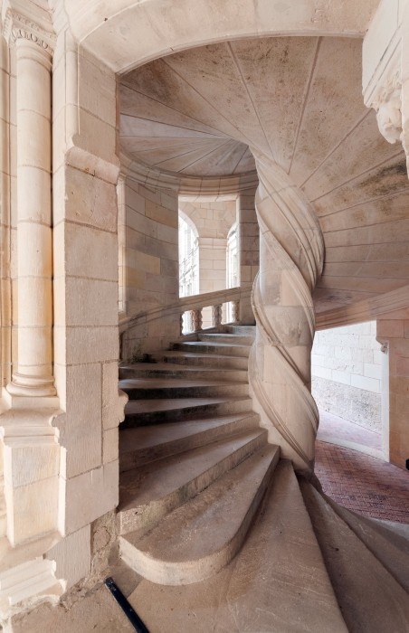 Schloss Chambord an der Loire: Wendeltreppe, Zentrum-Loiretal