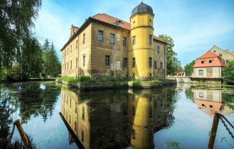 Berbisdorf, Am Schloß - Wasserschlos Berbisdorf, Landkreis Meißen