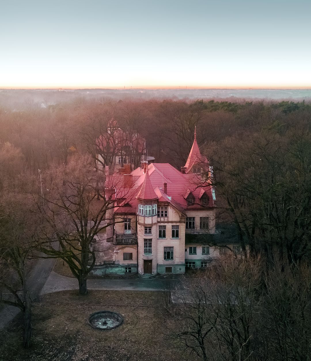 Villa Turczynek, Sonnenuntergang